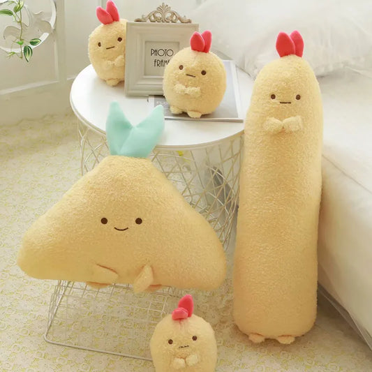New Plush Toy Stuffed Doll Cute Cartoon San-X Sumikko Gurashi Pendant Shrimp Long Body Tempura Pillow Cushion Christmas Present