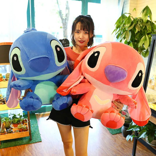 Large Size 55CM 45CM 35CM Anime Lilo and Stitch Plush Toys High Quality Stitch Plush Doll Stuffed Toys For Kids Christmas Gift