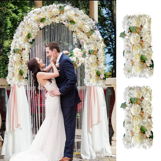 Artificial Peony Rose Hydrangea Row Wedding Background Fake Flower Wall Decoration DIY Combination Wedding Arch Arrangement