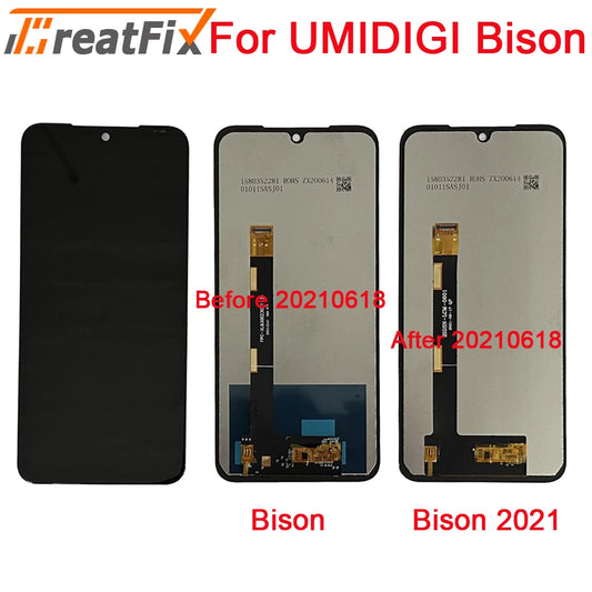 Original Tested For UMIDIGI Bison 2021 Android 11 LCD Display Touch Screen Assembly Sensor For Umidigi Bison Pro LCD Sensor Part
